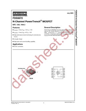 FDS5672 datasheet  